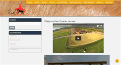 Desktop Screenshot of kamquarterhorses.com
